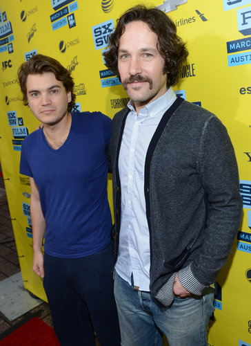 Emile Hirsch and Paul Rudd posed together at the Prince Avalanche screening at SXSW.
Emile Hirsch and Paul Rudd posed together at the Prince Avalanche screening at SXSW.