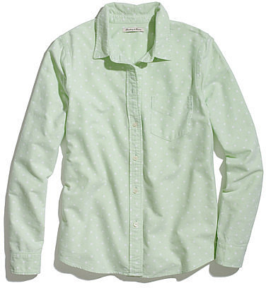 Shrunken dotted boyshirt