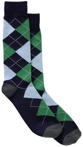 Fun argyle crew socks