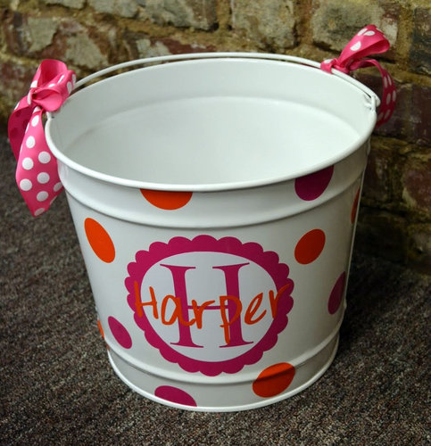 Personalized Easter Basket Pail Personalized Easter Basket Pail