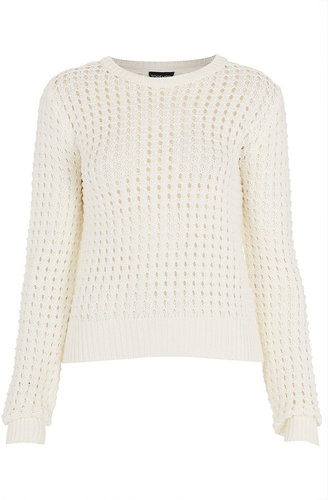 Knitted Grid Stitch Jumper