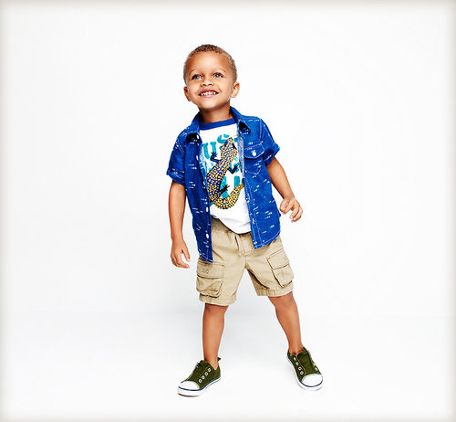 Summer Fun Woven Shirt, Graphic Tee, and Cargo Shorts Summer Fun Woven Shirt, Graphic Tee, and Cargo Shorts