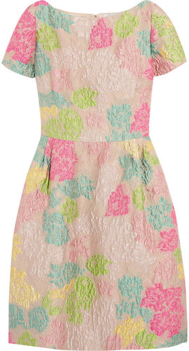Valentino Floral-brocade dress
