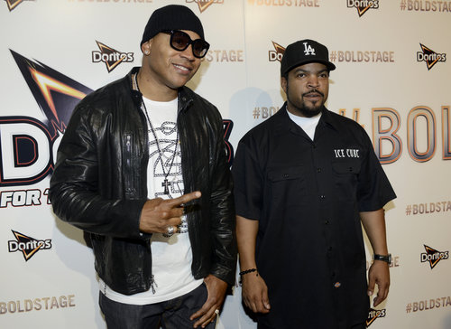 LL Cool J and Ice Cuve attended a Doritos event.
LL Cool J and Ice Cuve attended a Doritos event.