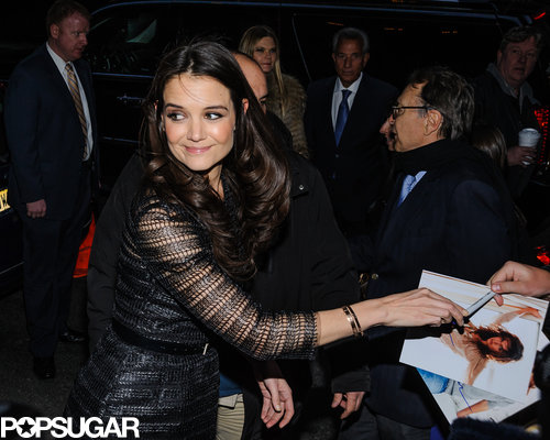 Katie Holmes signed autographs on her way into The New York Observer's 25th anniversary party in NYC.
Katie Holmes signed autographs on her way into The New York Observer's 25th anniversary party in NYC.