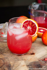 Blood Orange Tequila Drink with Lime