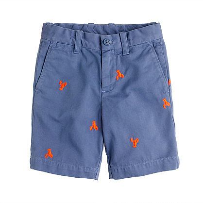 blue shorts