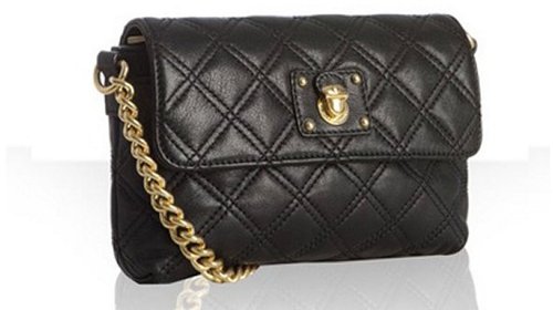Marc Jacobs black quilted leather 'The Single' chain strap bag