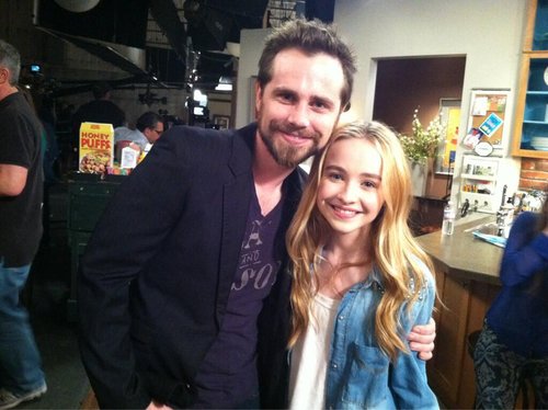 Boy Meets World star Rider Strong posed with Girl Meets World cast member Sabrina Carpenter on the set.
Source: Twitter user SabrinaAnnLynn
Boy Meets World star Rider Strong posed with Girl Meets World cast member Sabrina Carpenter on the set.
Source: Twitter user SabrinaAnnLynn