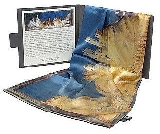 Italian Art Factory Milano The Simone Martini Printed Silk Scarf