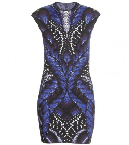 Alexander McQueen BUTTERFLY MINI KNIT DRESS