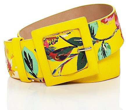 In full bloom extra wide printed belt