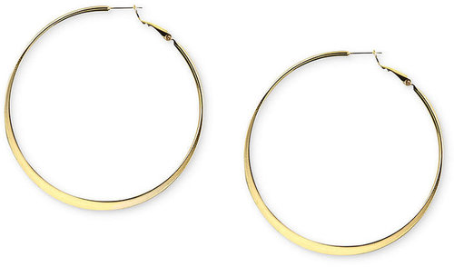 Nine West Earrings, Gold-Tone Hoop Earrings