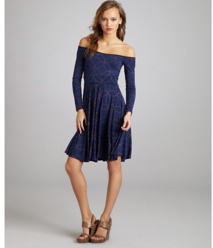 Rachel Pally midnight kaleidoscope stretch jersey 'Tegan' dress