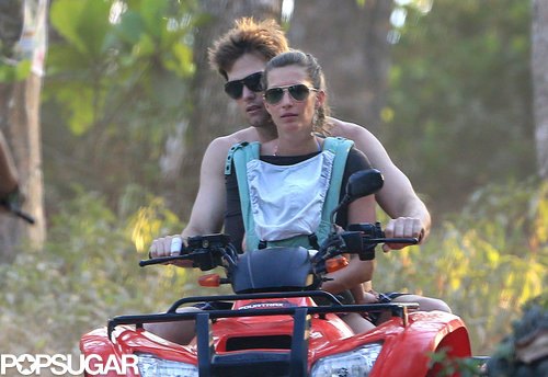 Tom Brady steered an ATV for Gisele Bündchen and Vivian.
Tom Brady steered an ATV for Gisele Bündchen and Vivian.