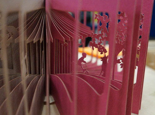 A laser-printed book made at FabCafe.
A laser-printed book made at FabCafe.