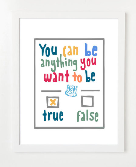 It's a motivational poster ($15), it's a true or false question — either way, it's an important lesson.
It's a motivational poster ($15), it's a true or false question — either way, it's an important lesson.