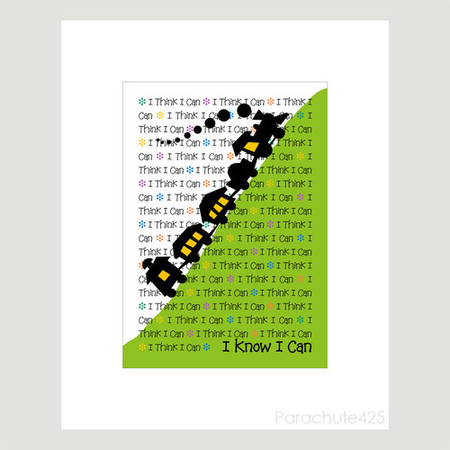It won't be the first time they hear it, but the words behind this "I Think I Can" poster ($12) never get old.
It won't be the first time they hear it, but the words behind this "I Think I Can" poster ($12) never get old.