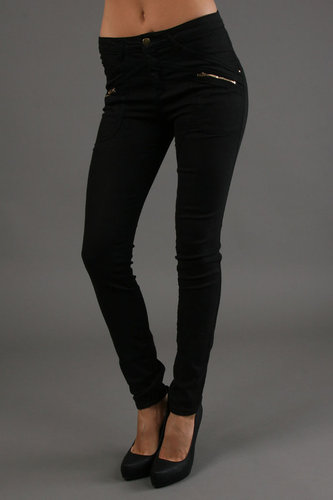 The Battalion 5 Pocket Twill Skinny Pants In Black