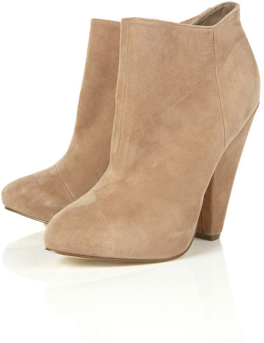 ADORE Suede Beige Ankle Boots