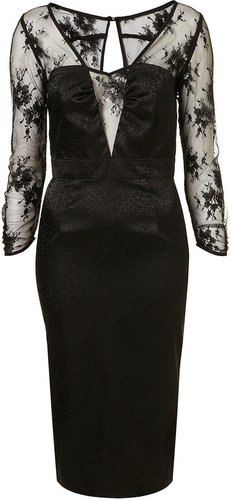 LIMITED EDITION Jaquard Lace Hourglass Dress**