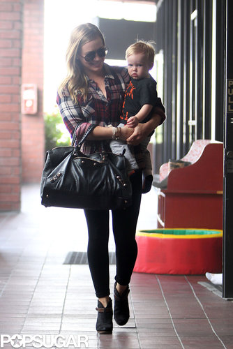 Hilary Duff and Birthday Boy Luca Get the Party Started Hilary Duff and Birthday Boy Luca Get the Party Started