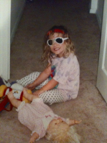 "I'm experimenting with fashion while trying to convince my baby doll to do the same!" — Emily Bibb, editorial assistant, POPSUGAR
"I'm experimenting with fashion while trying to convince my baby doll to do the same!" — Emily Bibb, editorial assistant, POPSUGAR