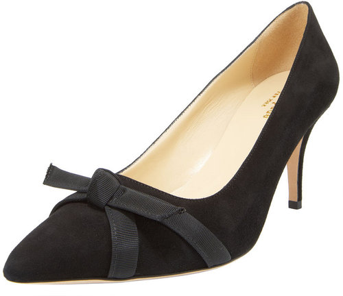 Kate Spade Thea Bow-Toe Suede Pump