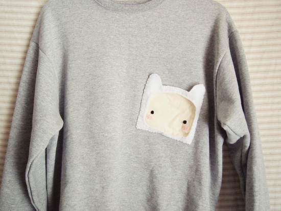 Finn the Human Asymmetrical Pocket Sweater