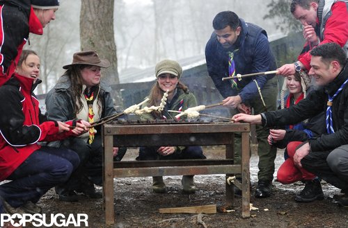 Kate Middleton Cracks Up by a Campfire With Cub Scouts Kate Middleton Cracks Up by a Campfire With Cub Scouts