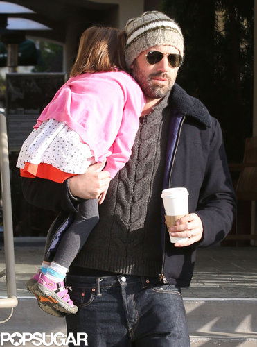 Ben Affleck wore a beanie and shades during his family coffee trip.
Ben Affleck wore a beanie and shades during his family coffee trip.