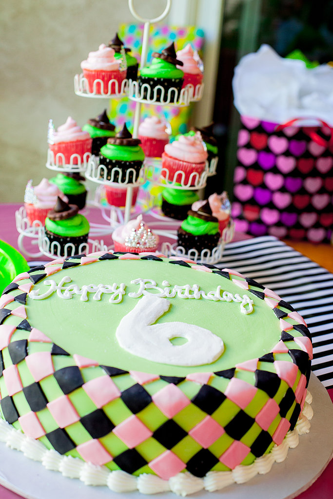 A Braided Green and Pink Cake A Braided Green and Pink Cake