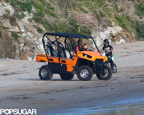 The Jolie-Pitts Mix Shopping and Sand on a Family Weekend The Jolie-Pitts Mix Shopping and Sand on a Family Weekend
