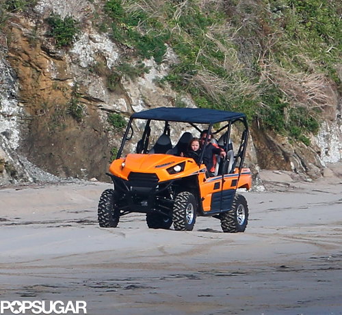 The Jolie-Pitts Mix Shopping and Sand on a Family Weekend The Jolie-Pitts Mix Shopping and Sand on a Family Weekend