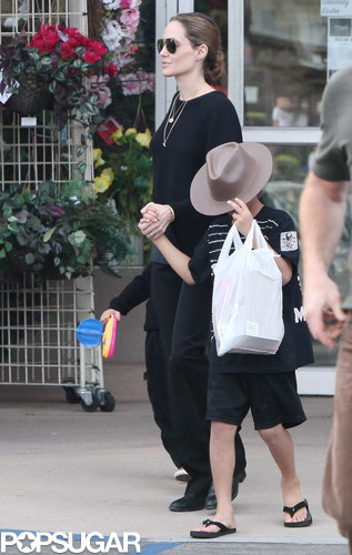 The Jolie-Pitts Mix Shopping and Sand on a Family Weekend The Jolie-Pitts Mix Shopping and Sand on a Family Weekend