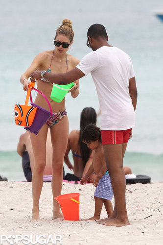 Bikini-Clad Doutzen Has a PDA-Filled Beach Day With Her Boys Bikini-Clad Doutzen Has a PDA-Filled Beach Day With Her Boys
