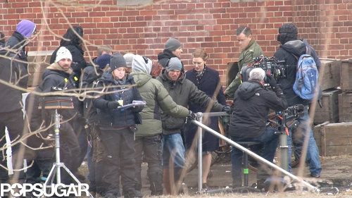 Matt Damon and Cate Blanchett mingled with the crew after filming a scene.
Matt Damon and Cate Blanchett mingled with the crew after filming a scene.