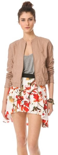 Bb dakota Lenon Faux Leather Bomber Jacket