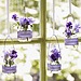 Hanging Baby-Food Jar Vases