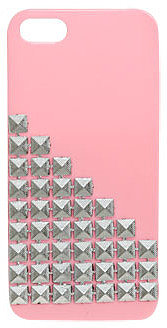 WetSeal Pyramid Studded Phone Case Pink