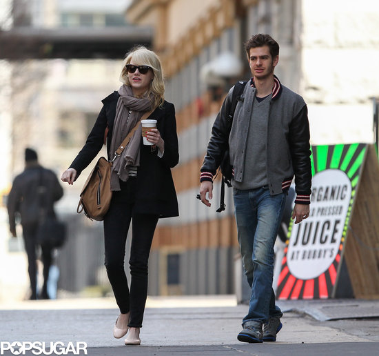 Emma Stone and Andrew Garfield grabbed breakfast together in NYC.
Emma Stone and Andrew Garfield grabbed breakfast together in NYC.