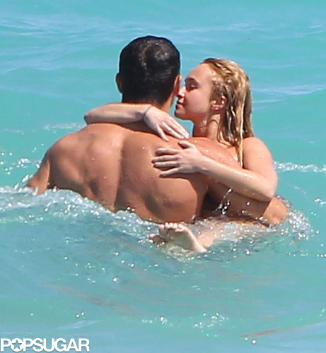 Hayden Panettiere kissed Wladimir Klitschko in the ocean.
Hayden Panettiere kissed Wladimir Klitschko in the ocean.