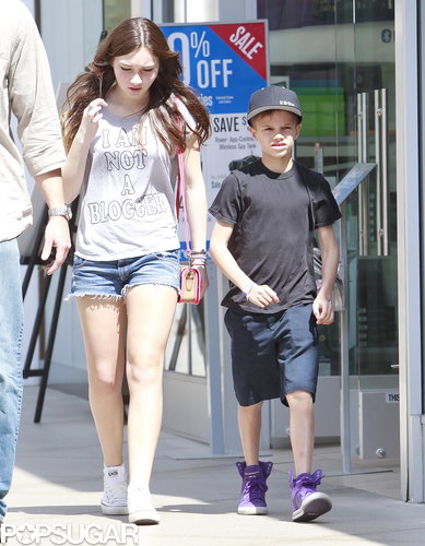 Romeo Beckham went shopping with a lady friend in LA.
Romeo Beckham went shopping with a lady friend in LA.