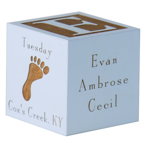 Personalized Wooden Baby Block Personalized Wooden Baby Block