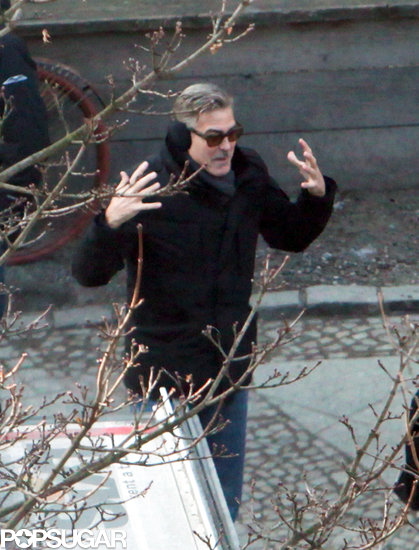 George Clooney expressed himself while directing The Monuments Men.
George Clooney expressed himself while directing The Monuments Men.