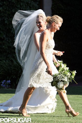 Naomi Watts carried a bouquet alongside the bride, Emma Cooper, at the December 2010 nuptials in Sydney, Australia.
Naomi Watts carried a bouquet alongside the bride, Emma Cooper, at the December 2010 nuptials in Sydney, Australia.