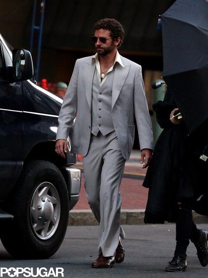 Bradley Cooper went retro in a suit on the set of the untitled David O. Russell film in Boston on Wednesday.
Bradley Cooper went retro in a suit on the set of the untitled David O. Russell film in Boston on Wednesday.
