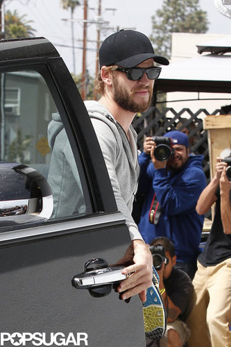 Liam Hemsworth Shows a Positive Outlook in LA Liam Hemsworth Shows a Positive Outlook in LA