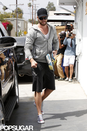 Liam Hemsworth was ready to work out in LA.
Liam Hemsworth was ready to work out in LA.