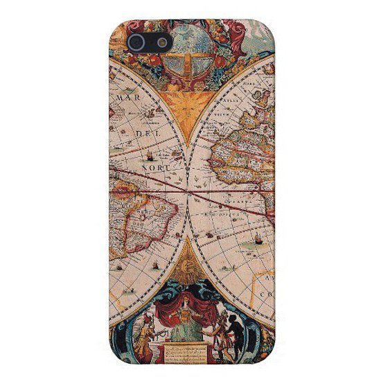 Take a trip to yesteryear thanks to this old world map iPhone 5 case ($40).
Take a trip to yesteryear thanks to this old world map iPhone 5 case ($40).